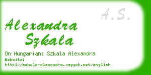 alexandra szkala business card
